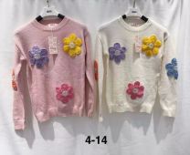 Swetry dziewczęce (4-14LAT/6szt)