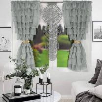 Komplet firan + panel dekoracyjny (Firana - 145x160cm x2-Panel - 50x135cm/6szt)