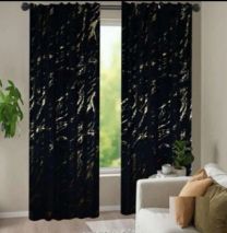 Zasłona welurowa  ze złotym wzorem taśma WAVE-2szt (145X250cm/6szt)