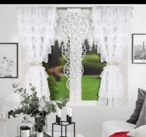 Komplet firan + panel dekoracyjny (Firana - 145x160cm x2-Panel - 50x135cm/6kpt)
