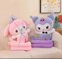 Pluszaki z kocykiem (120x150cm/6szt)