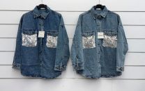 Koszula jeansowa damska (Uniwersalny/6szt)