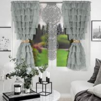 Komplet firan + panel dekoracyjny (Firana - 145x160cm x2-Panel - 50x135cm/6szt)