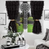 Komplet firan + panel dekoracyjny (Firana - 145x160cm x2-Panel - 50x135cm/6szt)