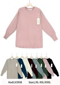 Swetry damskie (L-3XL/8szt)