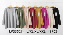 Swetry damskie (L-2XL/8szt)