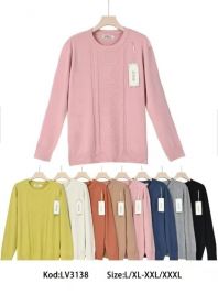 Swetry damskie (L-3XL/8szt)