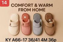 Kapcie zakryte palce damskie (36-41/36P)