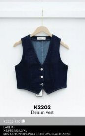 Kamizelka jeansowa damska (XS-XL/10szt)