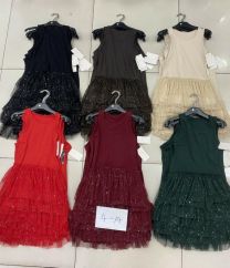 Sukienki dzieci (4-14LAT/6szt)