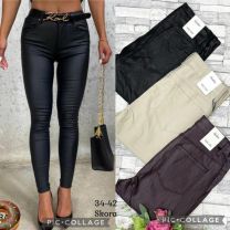 Spodnie ekoskóra damskie (34-42/10szt)