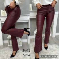 Spodnie ekoskóra damskie (34-42/10szt)