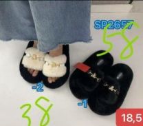 Kapcie odkryte palce damskie(36-41/24P)