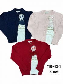 Swetry dziewczęce Turecka (116-134/12szt)