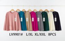 Swetry damskie (L-2XL/8szt)