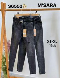 Spodnie jeans damskie (XS-XL/12szt)