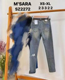Spodnie jeans damskie (XS-XL/12szt)