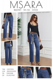 Spodnie jeans damskie (XS-XL/12szt)