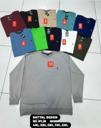 Bluzy bez kaptura męskie (4-8XL/12szt)