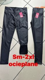 Spodnie ekoskóra damskie (S-2XL/12szt)