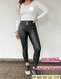 Spodnie ekoskóra damskie (S-XL/12szt)