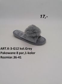 Kapcie odkryte palce damskie(36-41/8P)