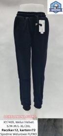 Spodnie welurowy (S-2XL/12szt)