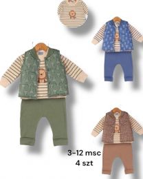 Komplet chłopięcy Turecka (3-12M/12szt)