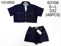 Komplet jeansowa damska (S-L/12kompletów)