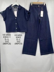 Komplet jeansowa damska (S-L/8kompletów)