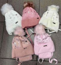 Komplet Czapki Dziecięce (44-46/12kpt)