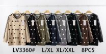Swetry damskie (L-2XL/8szt)