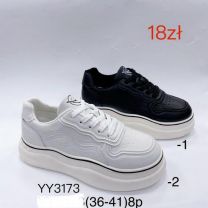 buty sportowe wiązane damskie (36-41/8P)