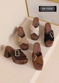 Klapki na obcasie (36-41/12P)