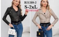 Kurtka ekoskóry damskie (S-2XL/5szt)