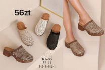 Klapki zakryte palce damskie(36-41/12P)