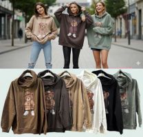 Bluzy z kapturem włoskie (uniwersalny/6szt)