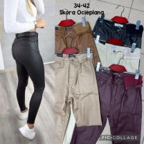 Spodnie ekoskóra damskie (34-42/10szt)