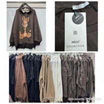 Bluzy z kapturem włoskie (uniwersalny/6szt)