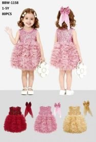 Sukienki dziewczynka (1-5LAT/6szt)