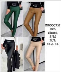 Spodnie ekoskóra damskie (S-2XL/12szt)