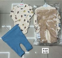 Komplet niemowlęcy Turecka (3-12/12kpt)