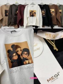 Bluzy bez kaptura włoska (uniwersalny/6szt)