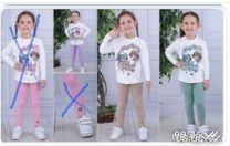 Komplet dziewczęcy (3-10LAT/10kompletów)