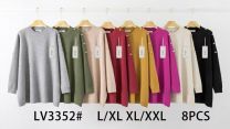 Swetry damskie (L-2XL/8szt)