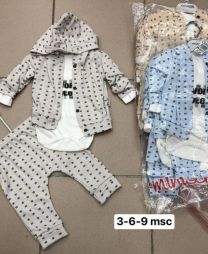 Komplet niemowlęcy Turecka (3-9M/12kpt)