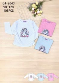 Bluzka Dziewczęca (98-128/18szt)