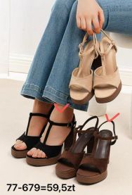 Sandały na obcasie (36-41/12P)