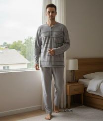 Piżama męska-ocieplana (M-3XL/10kompletów)