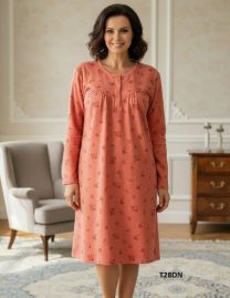 Koszula nocna damska-Ocieplane (M-3XL/10szt)